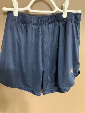 Tracksmith Navy Athletic Shorts with Logo